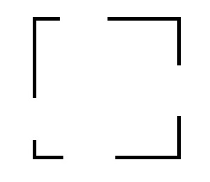 Quadrat mit Löchern