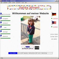 screenshot Homepage Diandra Jellmann