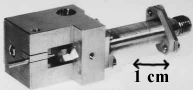 Schottky diode in corner cube mixer with impedance transformer